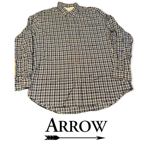 Arrow Plaid LS Men’s shirt XL - Picture 1 of 7